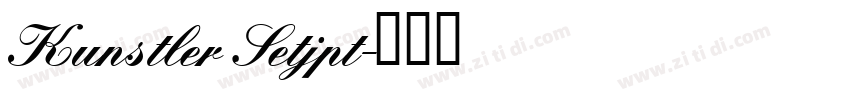 Kunstler Setjpt字体转换